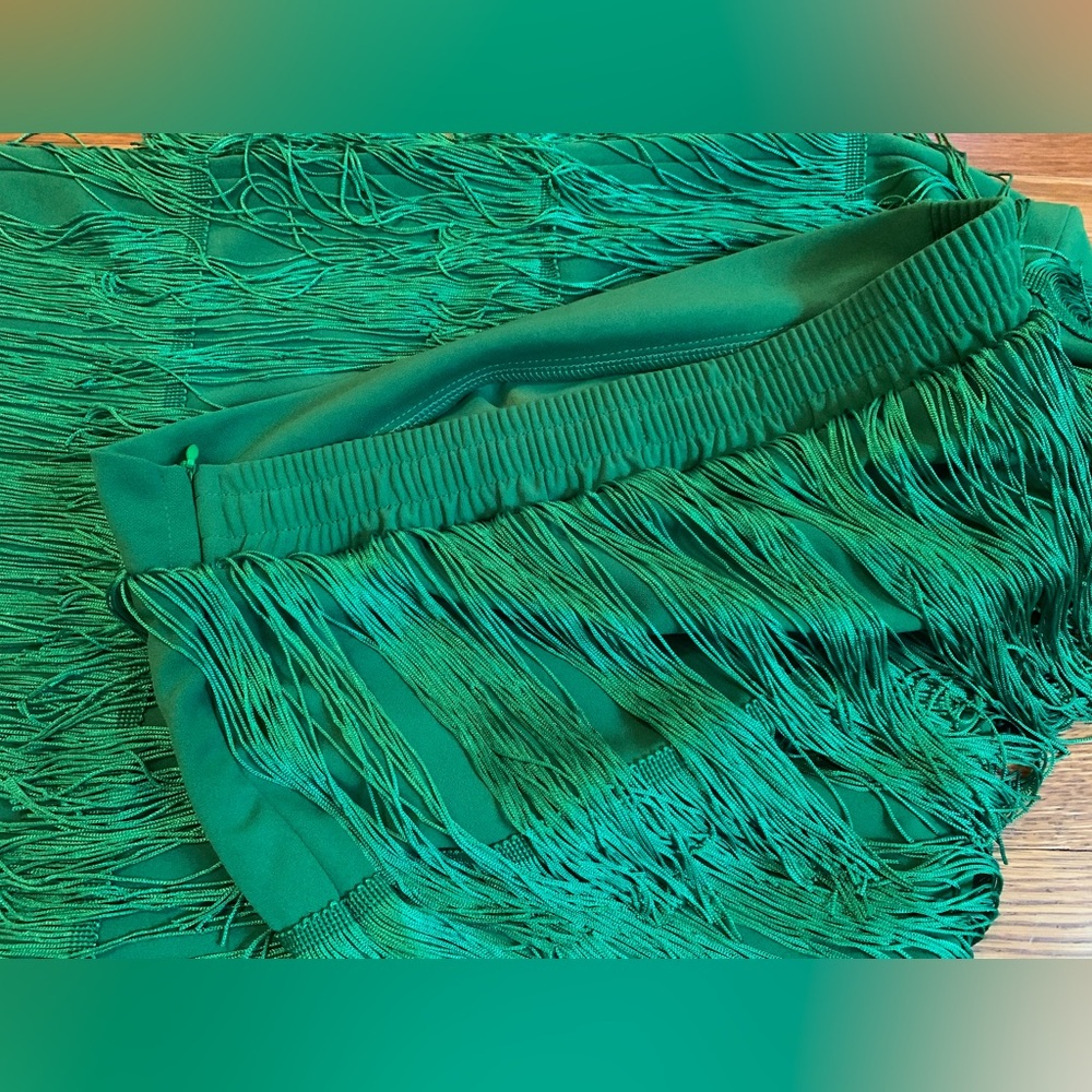 NWT Women Fringe Pencil Skirts green size medium - Picture 13 of 14